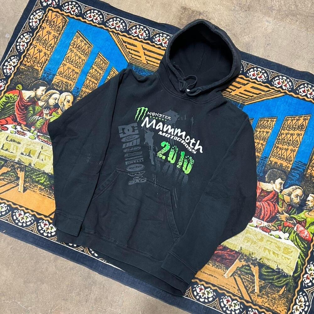 Monster Energy Mammoth Festival 2010 hoodie size xl y2k punk skater fox racing - Picture 2 of 7